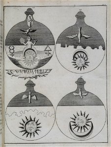 Elementa chemiae 1718 Barchusen plate 505.18-21 alchemy. Free illustration for personal and commercial use.