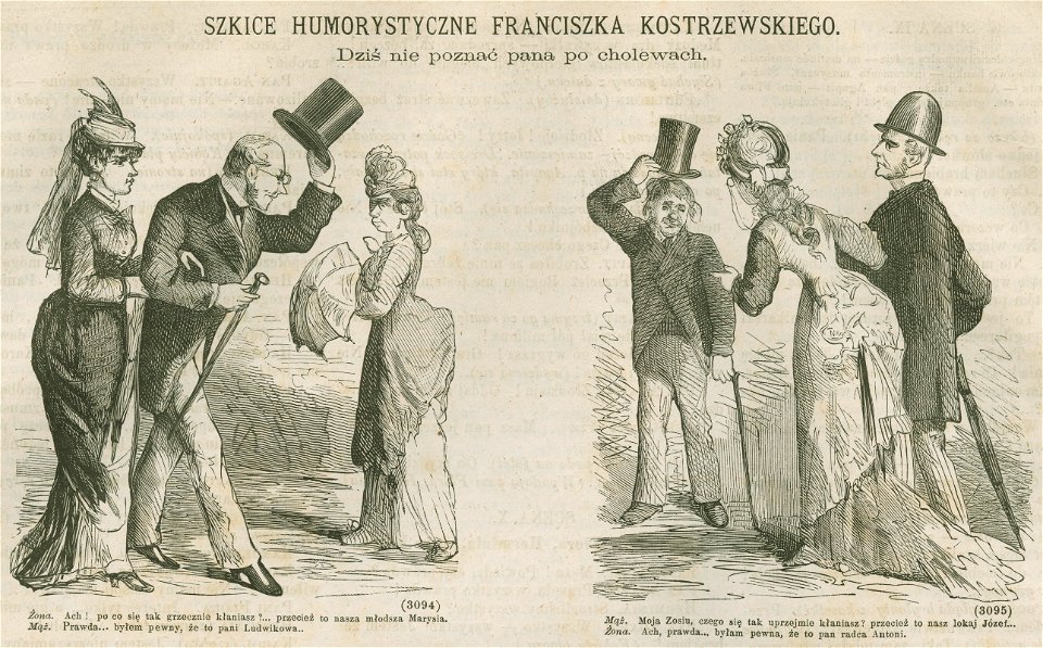 Dziś nie poznać pana po cholewach - Szkice humorystyczne Franciszka Kostrzewskiego (72471)