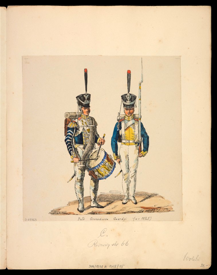 Dwaj grenadierzy miedzy 1880 i 1900 (81247966)
