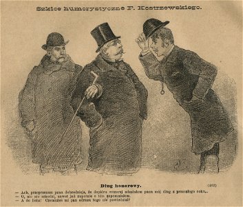 Dług honorowy szkice humorystyczne F. Kostrzewskiego (58989)