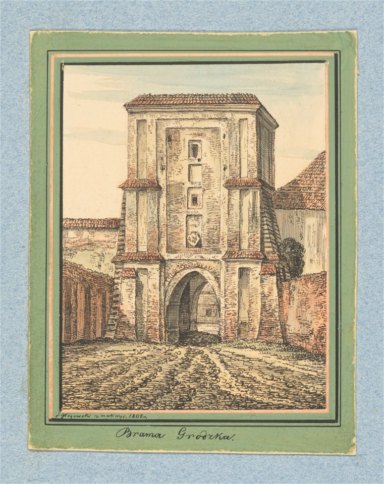 Dawne obwarowania Krakowa, Brama Grodzka. miedzy 1834 i 1839 (119110602)