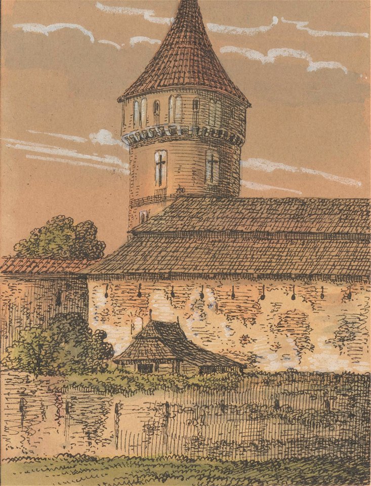Dawne obwarowania Krakowa, Baszta Stolarzy. miedzy 1834 i 1839 (119111216) (cropped)