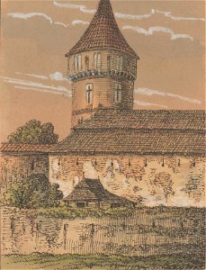 Dawne obwarowania Krakowa, Baszta Stolarzy. miedzy 1834 i 1839 (119111216) (cropped)