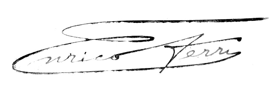 Enrico Ferri signature