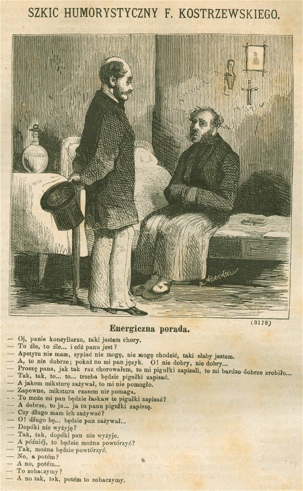 Energiczna porada - Szkice humorystyczne F. Kostrzewskiego (72480)