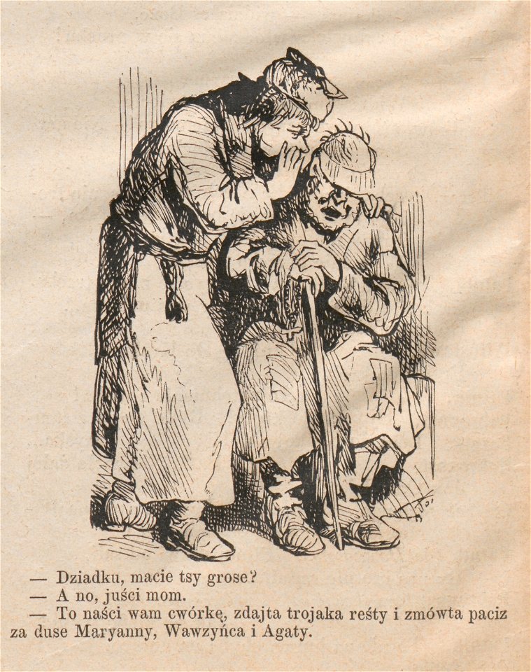 Dobroczyńcy i dobrobiercy, czyli wstydzący się zebrać - Szkice humorystyczne Franciszka Kostrzewskiego - Dziadku... (58508)