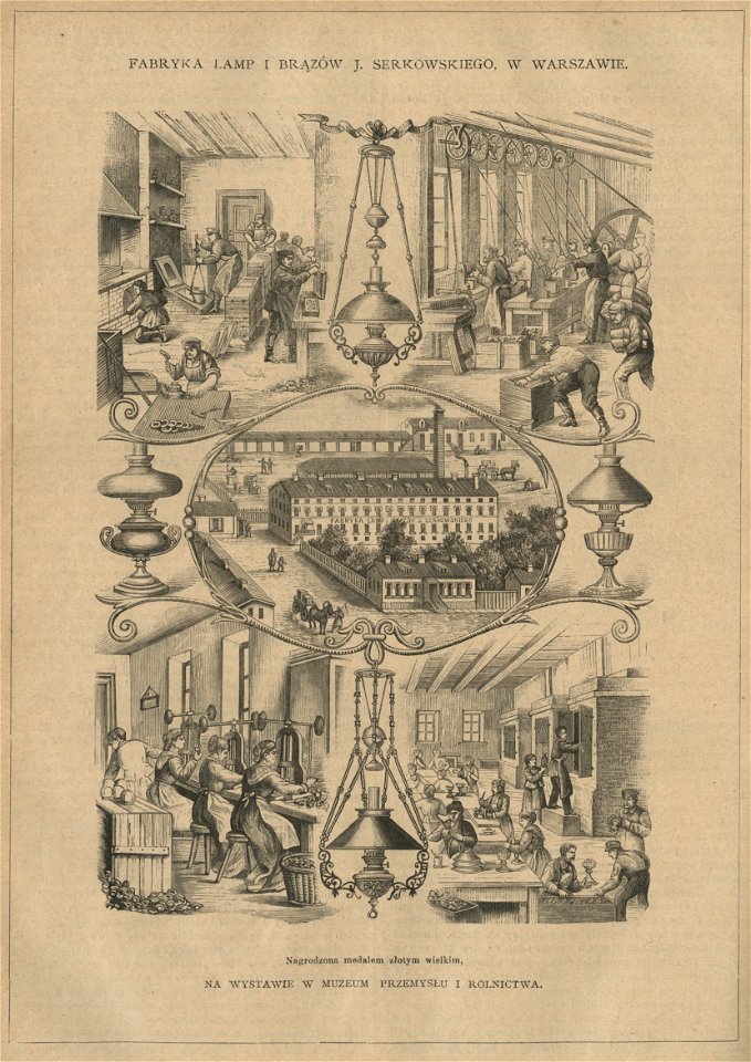 Fabryka lamp i brązów J. Serkowskiego w Warszawie (52707)