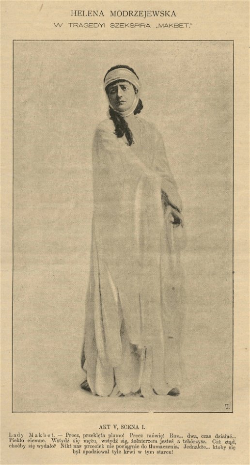 Helena Modrzejewska w tragedii Szekspira „Makbet” (52784)