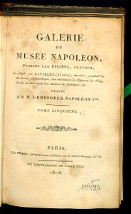 Galerie du Musee Napoleon. T. 5 1808 (30957749)