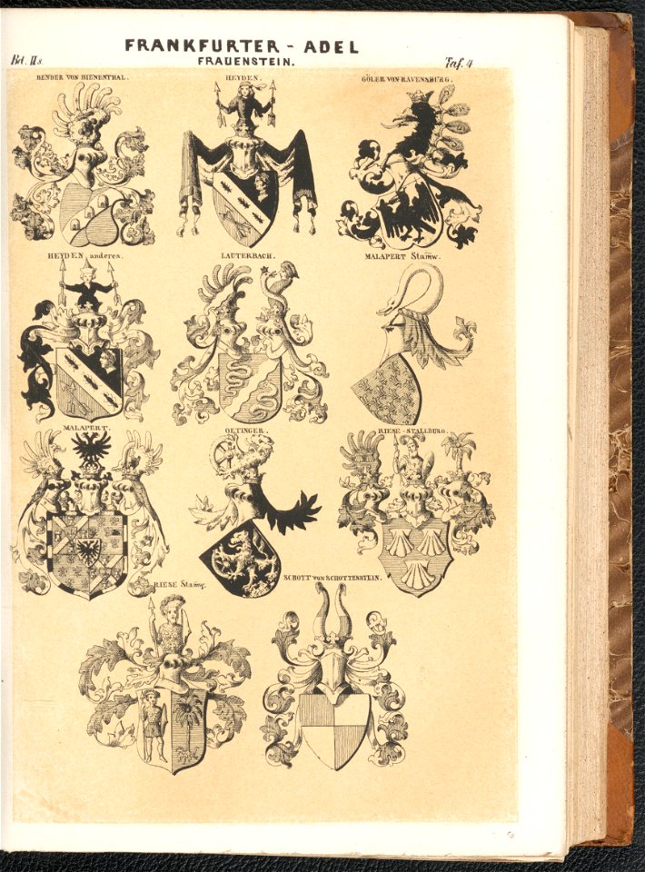 Grosses und allgemeines Wappenbuch Bd. 2 Abt. 8, Der Adel der fraien Stadt Frankfurt 1856 (125571042)