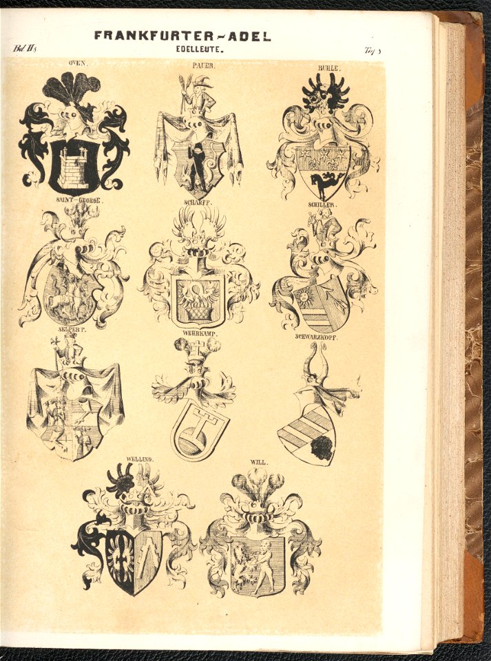 Grosses und allgemeines Wappenbuch Bd. 2 Abt. 8, Der Adel der fraien Stadt Frankfurt 1856 (125571060)
