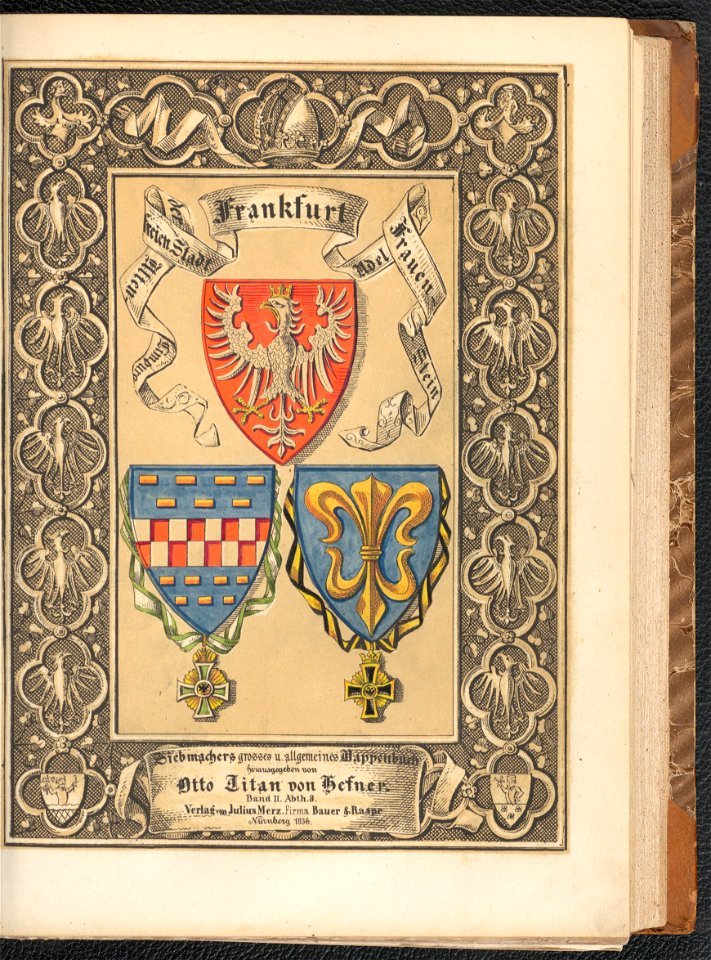 Grosses und allgemeines Wappenbuch Bd. 2 Abt. 8, Der Adel der fraien Stadt Frankfurt 1856 (125570971)
