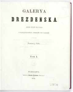 Galerya Drezdenska - zbior rycin T. 1-4 1850-1852 (273671)