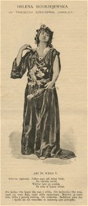 Helena Modrzejewska w tragedii Szekspira „Hamlet” (52786)