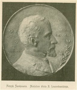 Henryk Sienkiewicz Medalion dłuta R. Lewandowskiego (79542)