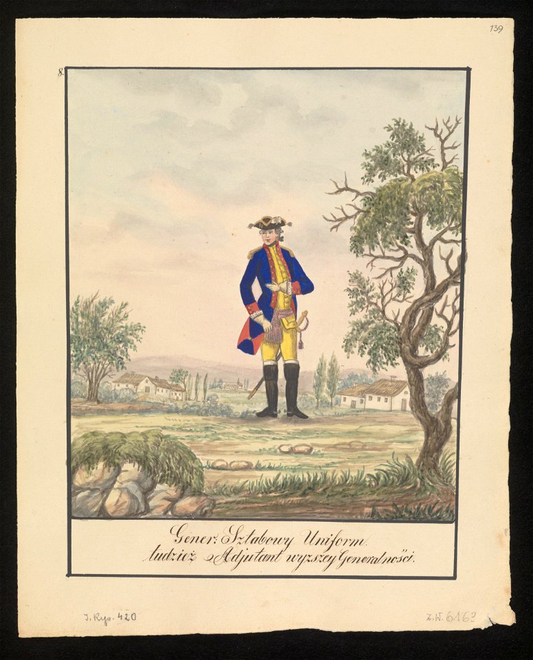 Gener. Sztabowy Uniform tudziez Adjutant wyzszey ! Generalnosci. 1847 (72494624)