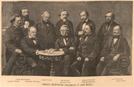 Grono muzyków polskich z 1860 roku, Adam Munchheimer, August Freyer, Jan Quatrini, (68751)