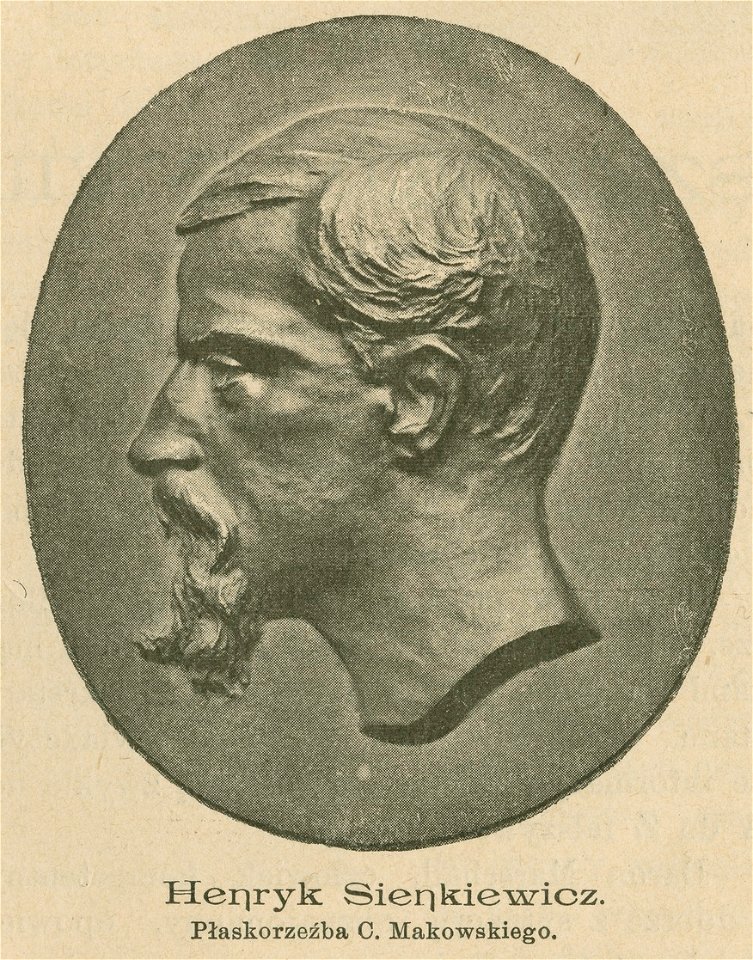 Henryk Sienkiewicz - Płaskorzeźba C. Makowskiego (89003)
