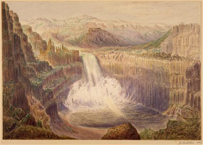 Great Falls on the Palouse River from summit of Cliffs on right bank - NARA - 305504