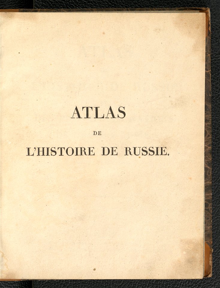Histoire de Russie et des principales nations de L'Empire Russe. Atlas 1812 (134538305)