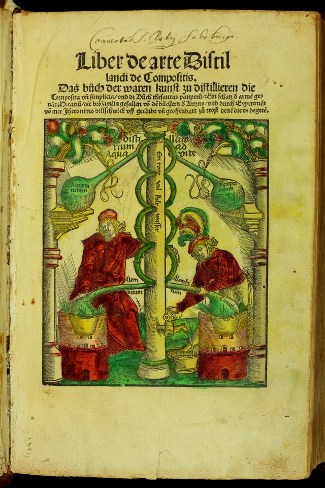 Hieronymus Brunschwig Liber de arte Distillandi CHF AQ13x3