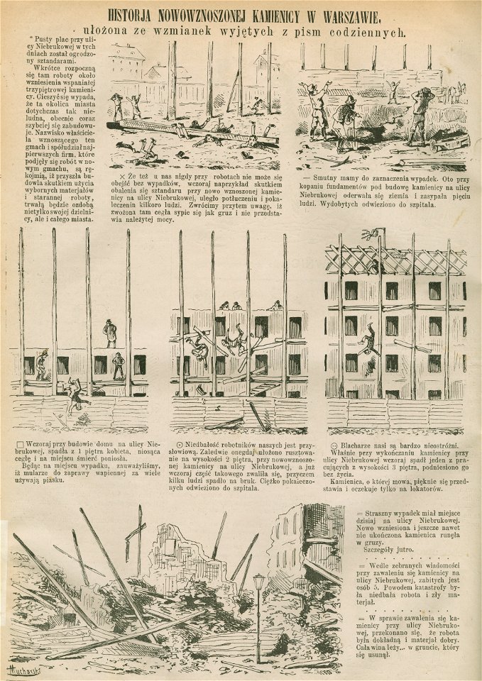 Historia nowo wznoszonej Kamienicy w Warszawie (72520)