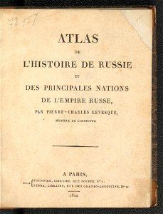Histoire de Russie et des principales nations de L'Empire Russe. Atlas 1812 (134538308)