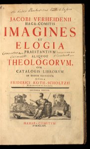 Imagines et elogia praestantivm aliqvot theologorvm 1725 (128162517)