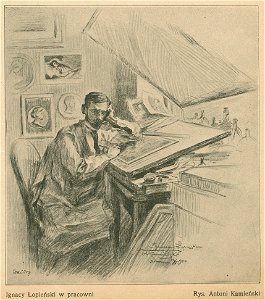Ignacy Łopieński w pracowni Rys. Antoni Kamieński (72424)