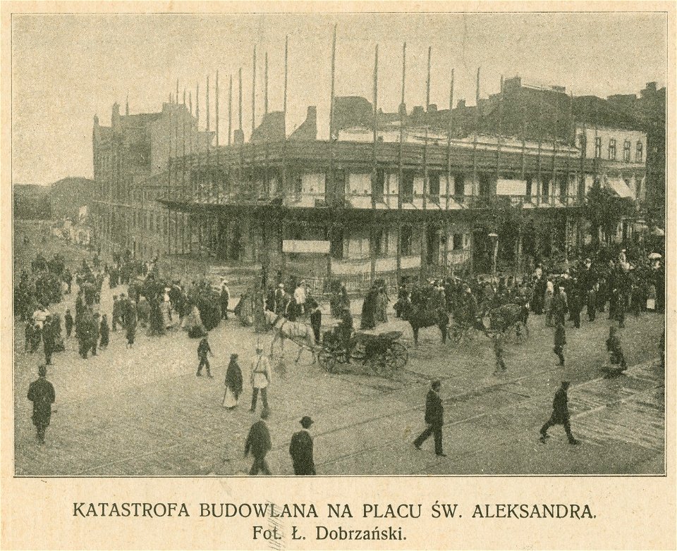 Katastrofa budowlana na placu św. Aleksandra Fot. Ł. Dobrzański (79353)