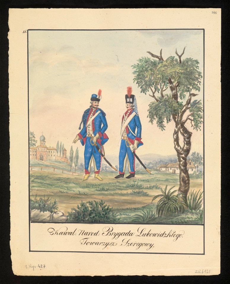 Kawal. Narod. Brygada Lubowidzkiego - Towarzysz Szeregowy. 1847 (72494825)