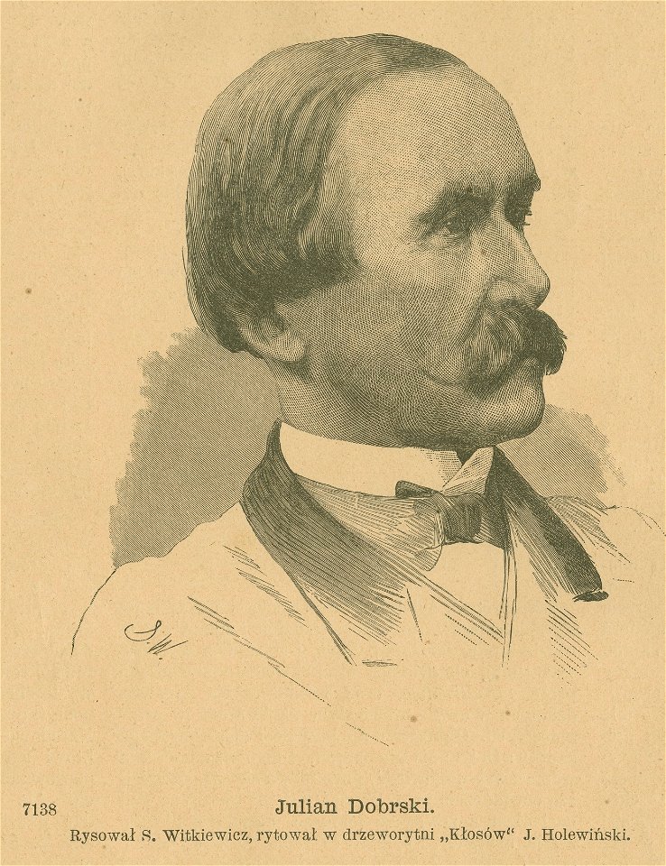 Julian Dobrski Rysował S. Witkiewicz Rytował w drzeworytni Kłosów J. Holewiński (77061)