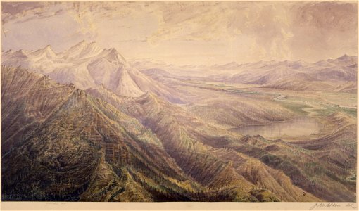 Kintla Mountains from the summit of Kishnehnehna - NARA - 305532