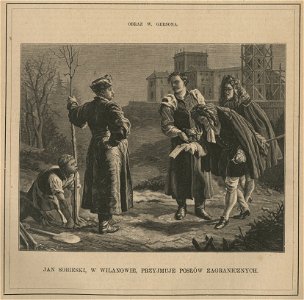 Jan Sobieski, w Wilanowie, przyjmuje posłów zagranicznych (52749)