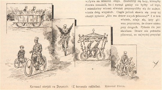 Karnawał miejski na Dynasach Z korowodu cyklistów Rysował Ilinicz (82145)
