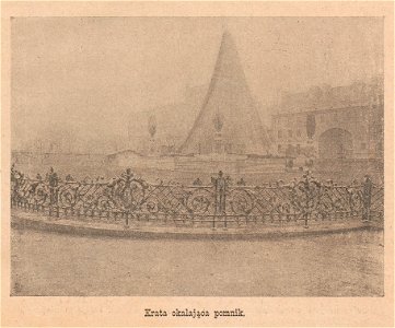 Krata okalająca pomnik Adama Mickiewicza w Warszawie (82252)