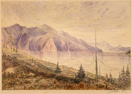 Kellispelm Lake from Yellow Bluff Island, looking S.E. toward the S. extremity of the Lake - NARA - 305511