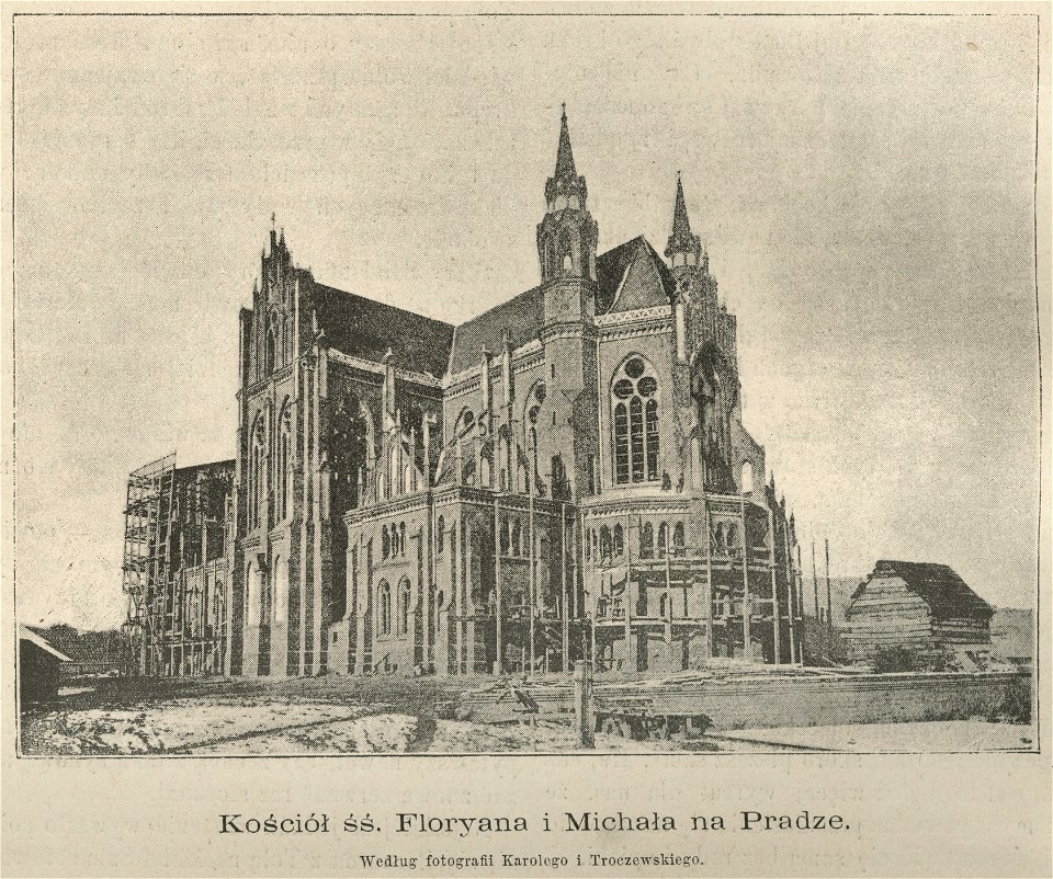 Kościół śś. Floryana i Michała na Pradze - Według fotografii Karolego i Troczewskiego (59986)