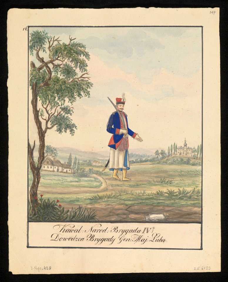 Kawal. Narod. Brygada IVta - Dowodzca Brygady Gen. Maj. Luba. 1847 (72494826)