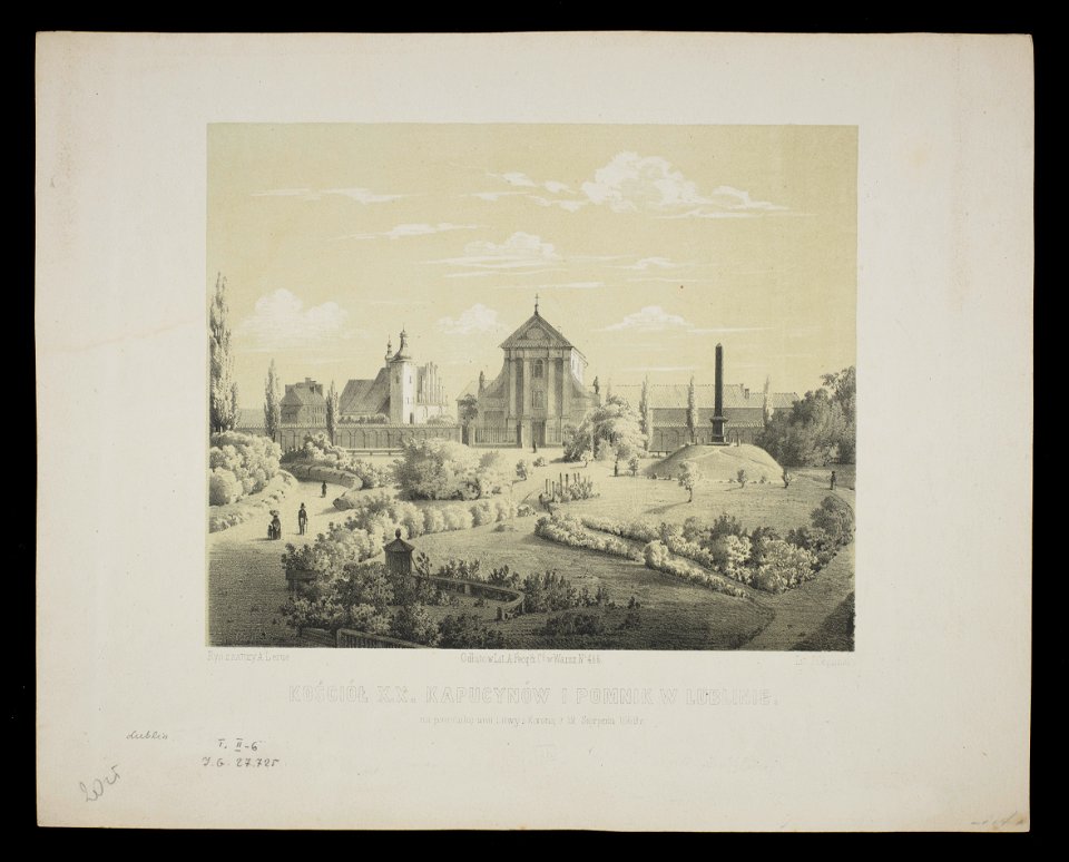 Kosciol Kapucynow w Lublinie ca 1858 (78814213)