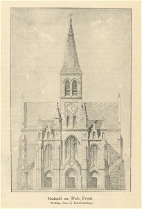Kościół na Woli - Front - Według planu J. Dziekońskiego (62833)