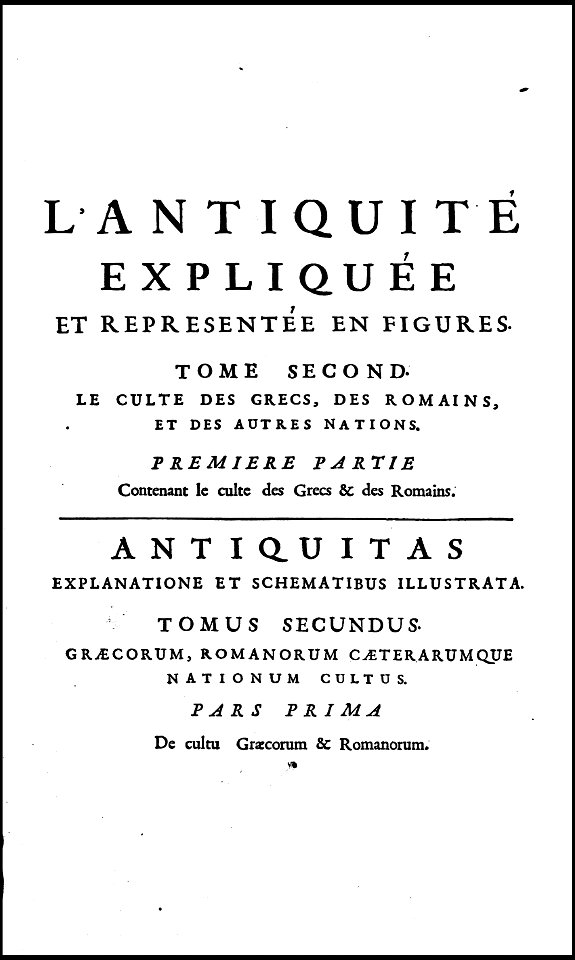 L'antiquite expliquee et representee en figures. T. 2 p. 1 1719 (131058298)