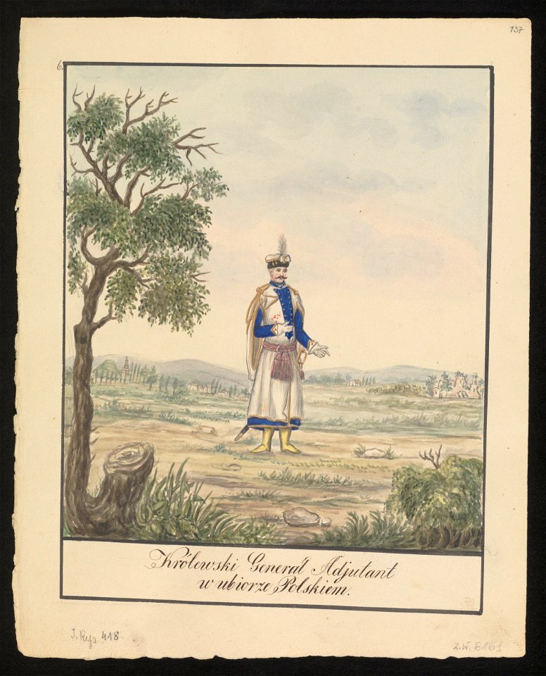 Krolewski General Adjutant w ubiorze Polskiem. 1847 (72494621)