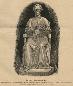 Ks. biskup Adam Naruszewicz. Rzeźba zmarłego d. 27-go stycznia r. b. w Rzymie Oskara Sosnowskiego, ofiarowana kościołowi Ś.Ś. Piotra i Pawła w Warszawie (59091)