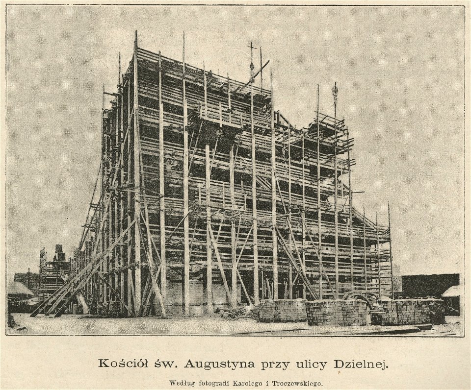 Kościół św. Augustyna przy ulicy Dzielnej - Według fotografii Karolego i Troczewskiego (59988)