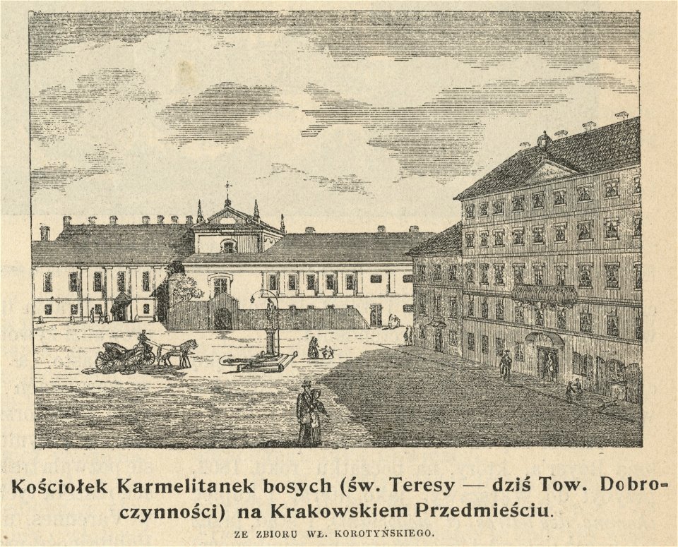 Kościółek karmelitanek bosych (Św. Teresy, dziś Towarzystwo Dobroczynności) na Krakowskim Przedmieściu (61504)