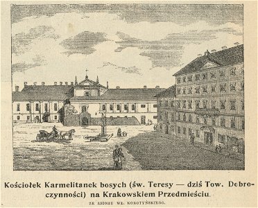 Kościółek karmelitanek bosych (Św. Teresy, dziś Towarzystwo Dobroczynności) na Krakowskim Przedmieściu (61504)