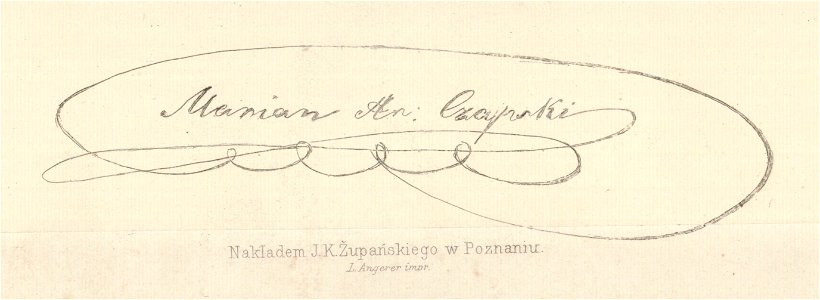 Marian Hutten-Czapski - signature (67411137)