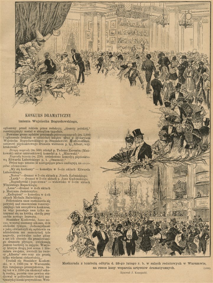 Maskarada z tombolą odbyta d. 28 lutego r.b. w salach redutowych w Warszawie, na rzecz Kasy Wsparcia Artystów Dramatycznych (59092)