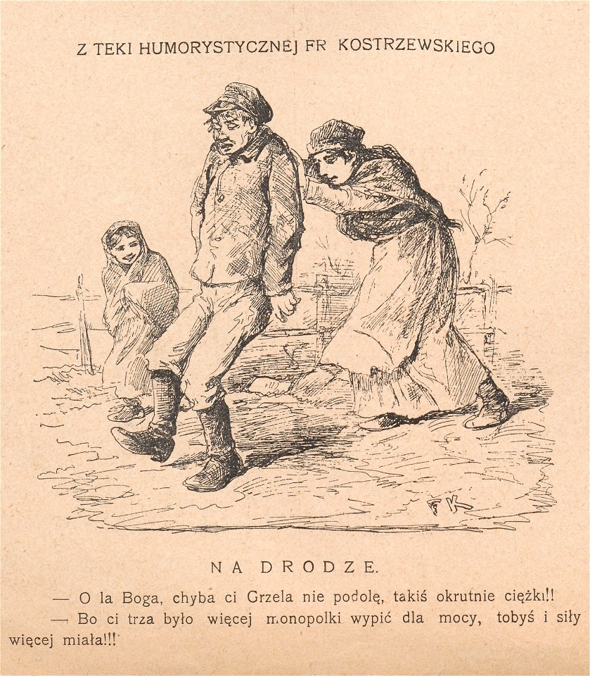 Na drodze - Z teki humorystycznej Franciszka Kostrzewskiego (68760)